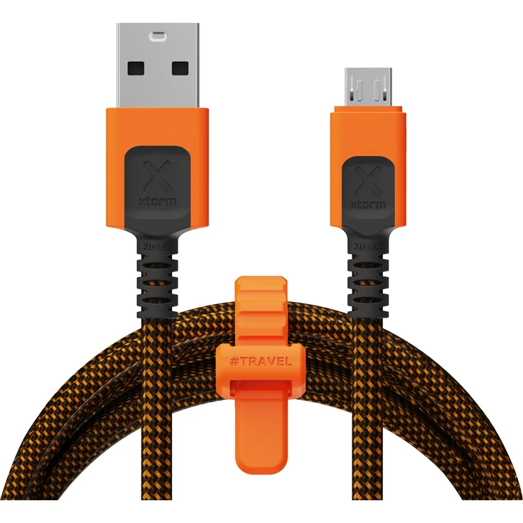 Xtorm Xtreme USB auf Micro USB Kabel, 1,5 Meter, robustes und langlebiges Design, schnelle Lade- und Datenübertragung, Nylon und recycelte Materialien