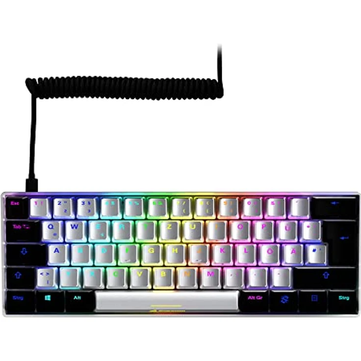 Sharkoon, usb, Skiller SGK50 S4 wh Kailh Brown, Gaming-Tastatur, weiß – Bild 2