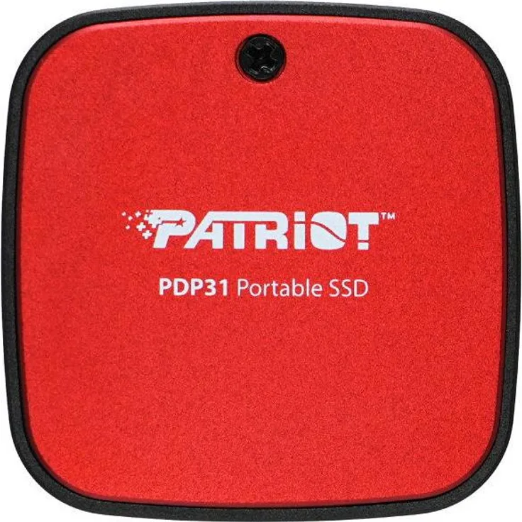 Patriot PDP31, Externe SSD mit 500GB, USB 3.2 Gen 2, 1000 MB/s, rot