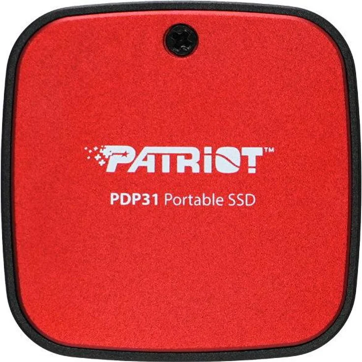 Patriot PDP31, Externe SSD mit 500GB, USB 3.2 Gen 2, 1000 MB/s, rot