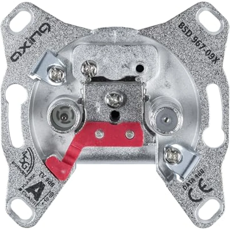 Axing BSD 967-09X Antennendose TV, Unterputz Enddose mit 2 Ausgängen, hochgeschirmt, DOCSIS 3.1/4.0 kompatibel – Bild 1