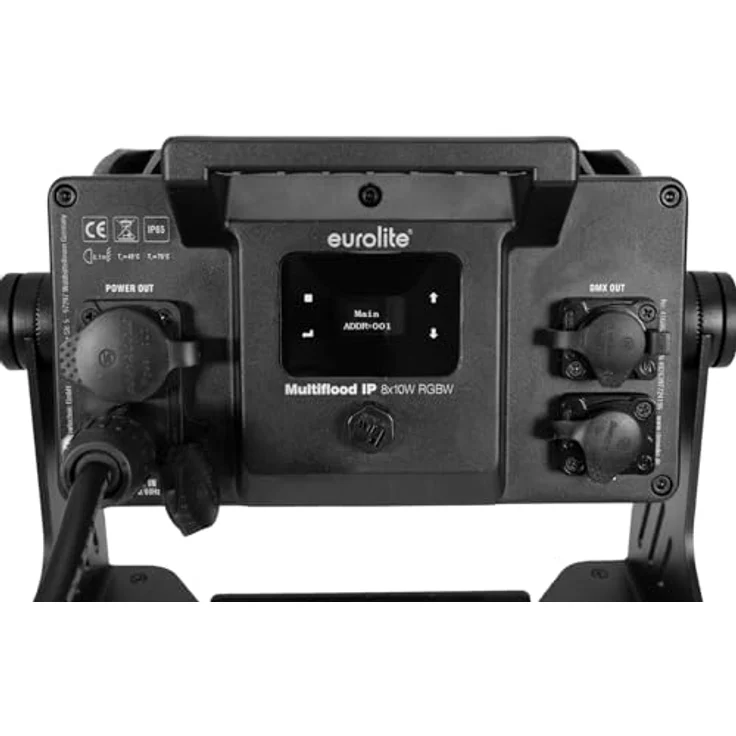 Eurolite Multiflood IP 8x10W RGBW Wash, LED-Scheinwerfer mit acht RGBW-LEDs für mehrfarbige Lichteffekte, Innenbereich – Bild 7