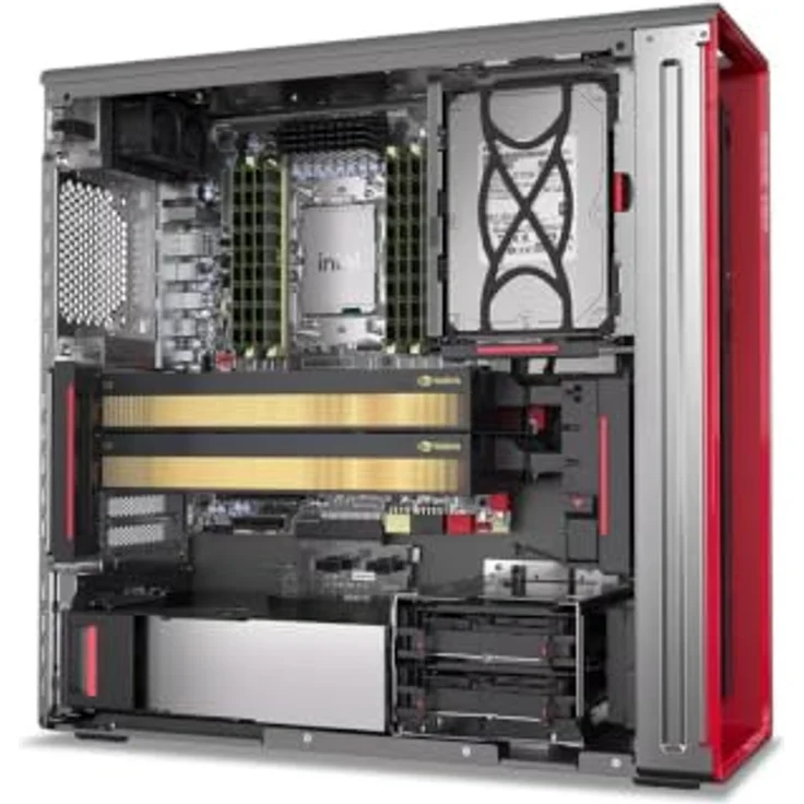 Lenovo ThinkStation P5 Gen 2, AI Workstation mit Xeon 634 2.7 GHz, 32 GB RAM, 1 TB SSD, vPro Enterprise, Deutsch – Bild 2
