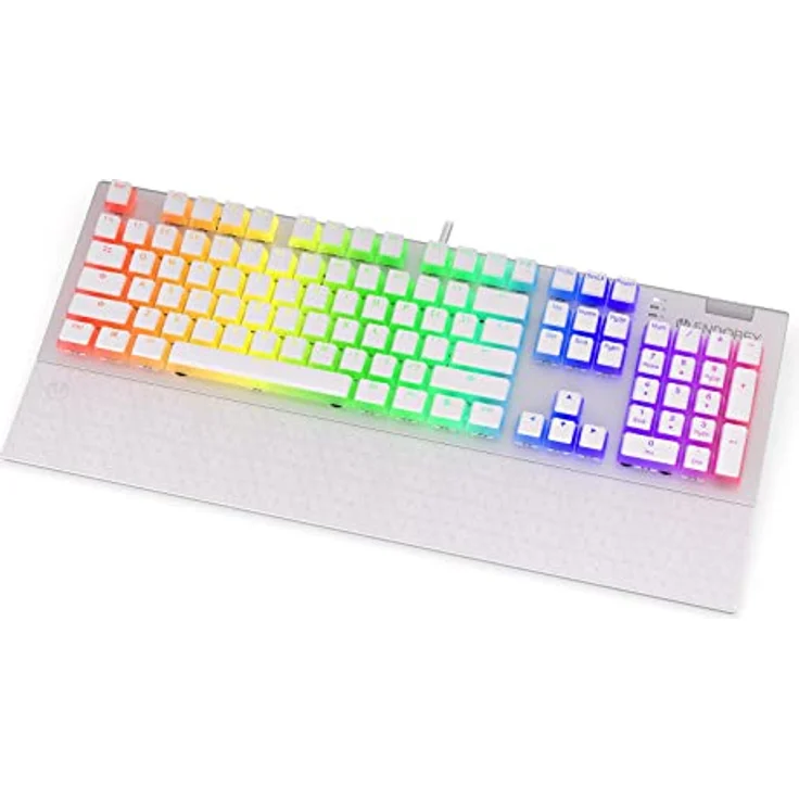 ENDORFY Omnis Pudding Onyx White Brown, mechanische Gaming Tastatur, QWERTY, Kailh Brown RGB, Pudding Onyx White Double Shot PBT | EY5A035 – Bild 1