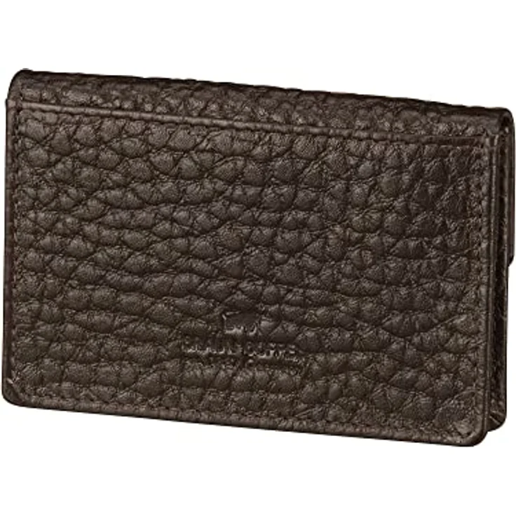 BRAUN BÜFFEL Schlüsseletui aus echtem Leder YANNIK - Schlüsseltasche Slim mit Druckknopf - Braun – Bild 2