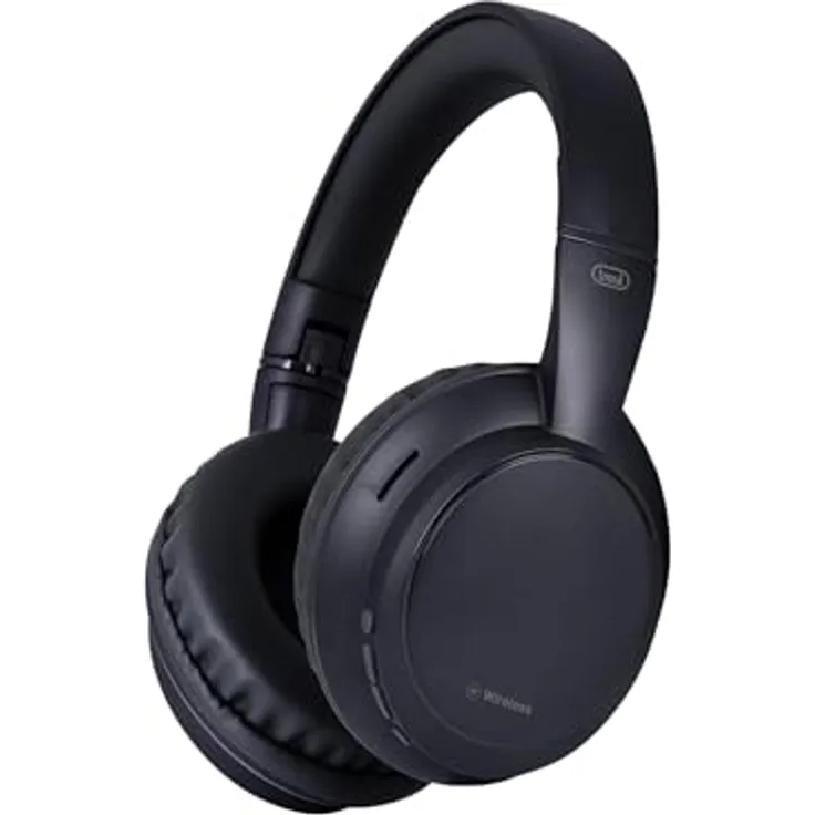 Trevi DJ 12E35 BT, Kabellose Over-Ear-Kopfhörer mit HiFi-Stereo, Mikrofon, 8 Stunden Spielzeit, faltbar, leicht, kompatibel mit iOS und Android