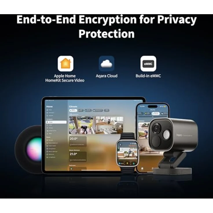 Aqara Überwachungskamera G5 Pro, 4MP Kamera-Hub mit Nacht in Echtfarben, Zigbee- und Thread-Hub, 32G lokale eMMC-Speicher, Flexible Installation – Bild 7