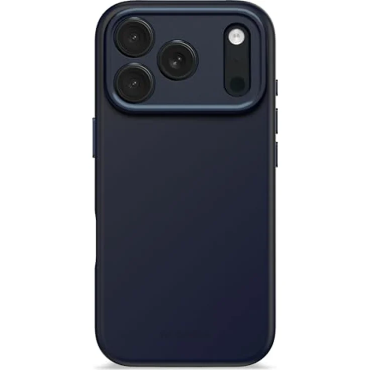 Decoded Silikonhülle für iPhone 17 Pro, Antibakterielle Beschichtung, MagSafe Kompatibel, Fallschutz, Kratzfest, Dunkel Blau – Bild 1