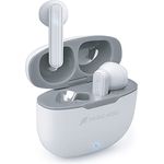 SBS TWS Twin Flow Wireless Kopfhörer mit Multifunktions-Touch-Steuerung, 300 mAh Ladestation, ideal für Musik und Anrufe bis zu 3 Stunden, leicht und bequem, Weiß