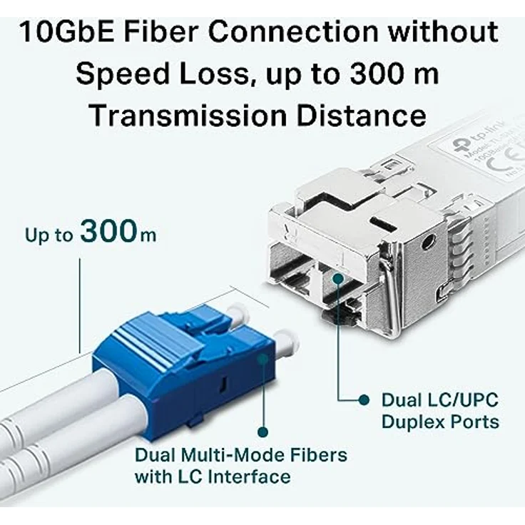 TP-Link SM6110-SR, 10G/25Gbase-SR SFP+/SFP28 LC Transceiver bis 300m, Silber, Hot-Swap, Digital Diagnostics Monitoring, für SX6632YF, SG3428X und SG345 – Bild 5