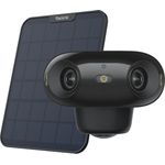 Reolink Argus 4 Pro+SP2, 4K 8MP Dual-Lens Akku-Kamera mit 180° Sichtfeld, Smart Detection, ColorX-Nachtsicht, 2-Wege-Alarm, Schwarz