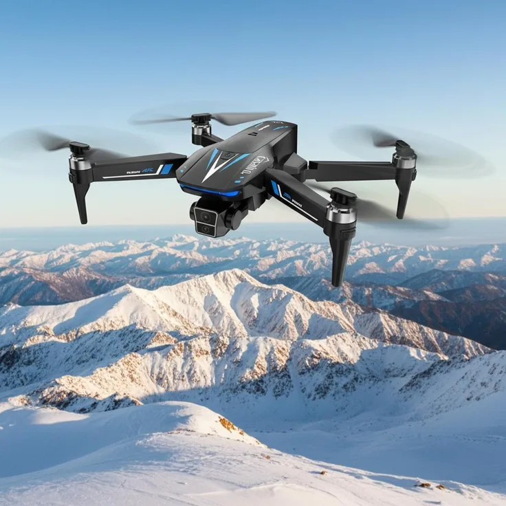 Casativo Profi GPS-Drohne, Full-HD-Kamera mit 3-Achsen-Gimbal, 800m Reichweite, Follow-Me-Modus, Live View, inkl. 4 Ersatzrotoren