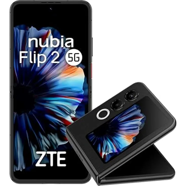 Nubia Flip 2 5G, Smartphone mit 8GB RAM, 256GB Speicher und 2790x1188 Pixel Display, schwarz