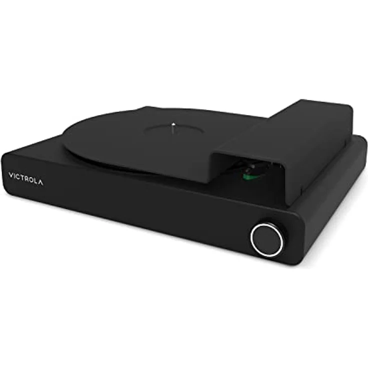 Victrola Stream Onyx Plattenspieler mit 3 Abspielgeschwindigkeiten| Funktioniert drahtlos mit Sonos-Geräten| Hochpräzise magnetische Kartusche | Mattschwarz | VPT-2000-BLK-INT – Bild 4