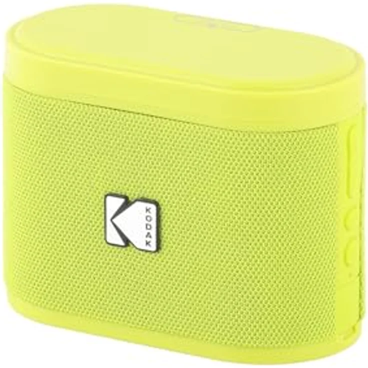 Kodak SOUNDBRIX Tragbarer Bluetooth-Lautsprecher, 5 W RMS, magnetische Dockingstation, verbindet bis zu 100 Lautsprecher, 3 Stunden Akkulaufzeit, gelb – Bild 1