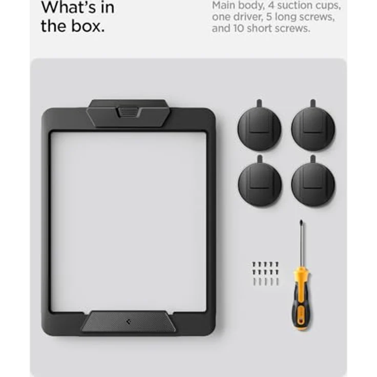 Spigen ACP09333, Smartphone Halterung mit sicheren Saugnäpfen und schützenden Polstern, Schwarz – Bild 8