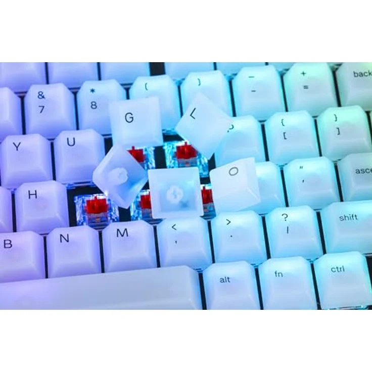Glorious PC Gaming Race Polychroma RGB Keycaps, Keycaps, Weiss – Bild 4