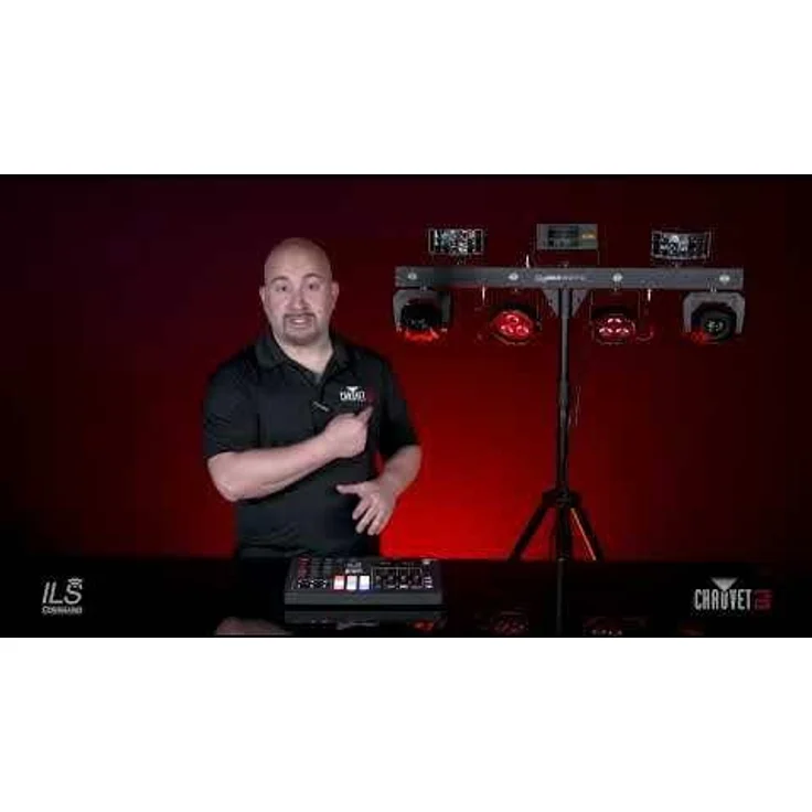 CHAUVET ILS Command, DMX Lichtsteuerung mit integriertem D-Fi-Sender und Follow-Spot-Modus, Hintergrundbeleuchtete Silikontasten, inkl. Tragetasche – Bild 7