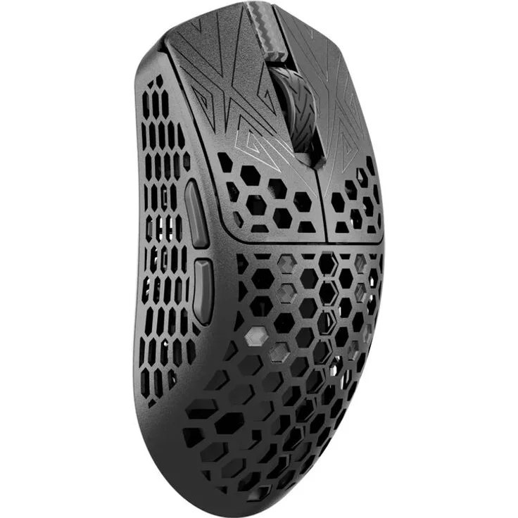 Vancer Akitsu Carbon Fiber Gaming Maus, wireless - schwarz - PixArt-3395-Sensor, 26.000 DPI, 7 programmierbare Tasten