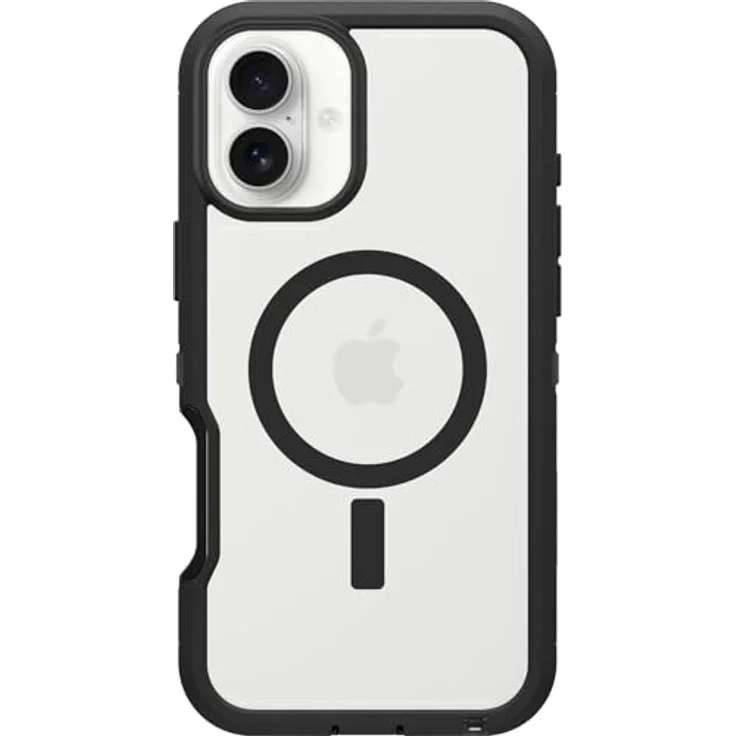 OtterBox Defender Series XT MagSafe Hülle für iPhone 16 Plus, stoßfest, Ultra-robust, Transparent/Schwarz, Kompatibel mit MagSafe – Bild 2