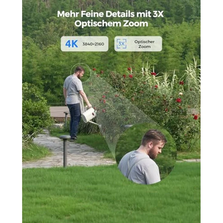 Reolink E1 Outdoor Pro 4K 8MP WLAN PTZ Kamera mit Auto-Tracking, Außenbereich – Bild 2