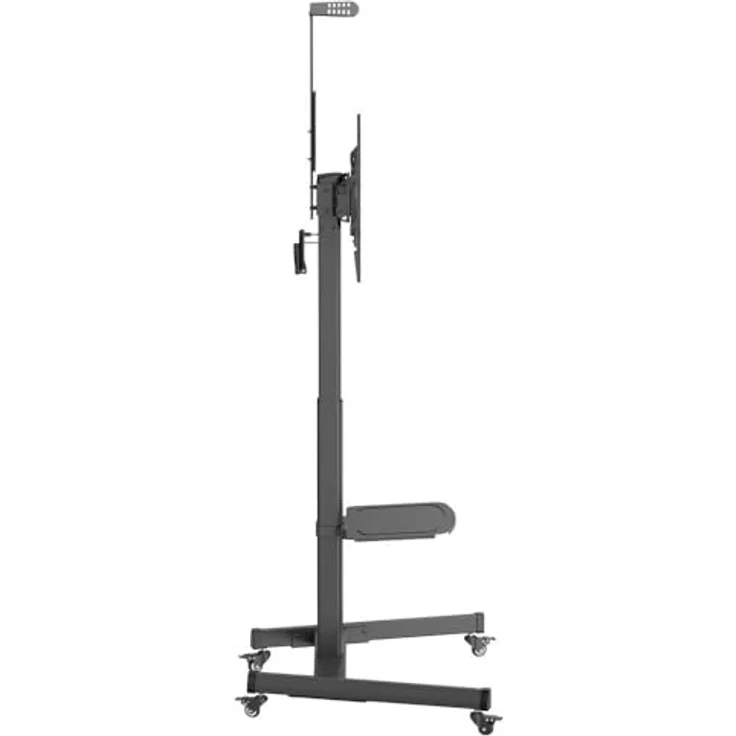 SpeaKa Professional SP-TVC-1300 TV-Rollwagen, Höhenverstellbar mit Handkurbel, Kameraablage für TVs bis 37 Zoll – Bild 4