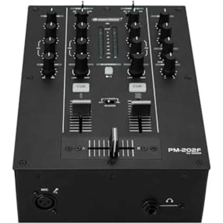OMNITRONIC PM-202F 2-Kanal-DJ-Mixer mit Bluetooth-Konnektivität und Soundfilter, schwarz – Bild 5
