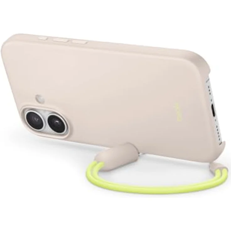 Beats iPhone 17 Kickstand Case, MagSafe mit Kamerasteuerung, integrierter Ständer, matte Oberfläche und Mikrofaser-Innenfutter – Kalkstein – Bild 1