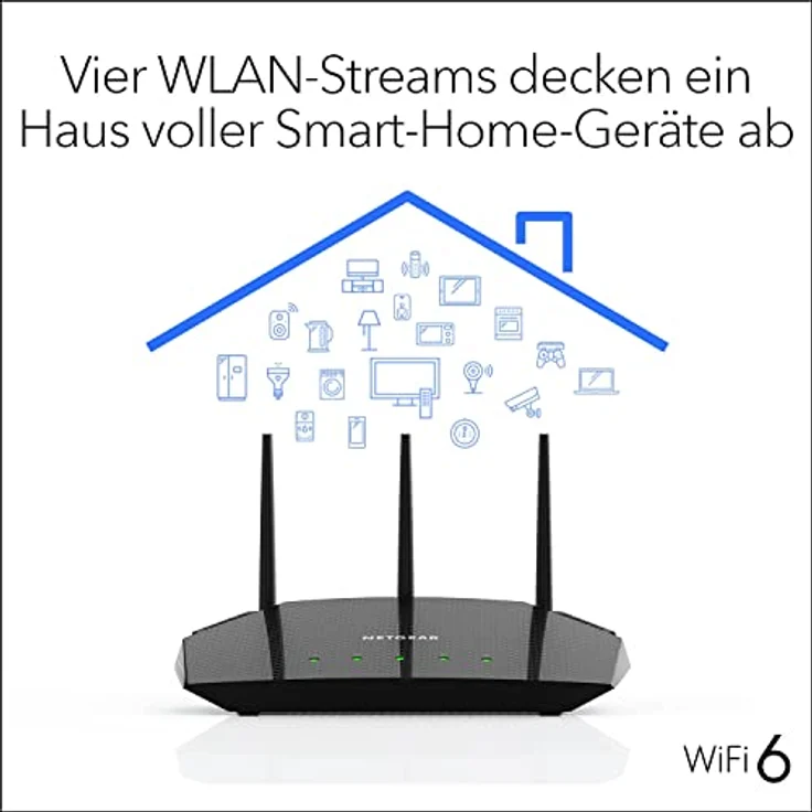 NETGEAR rax10 ax1800 WLAN 6 router – Bild 3