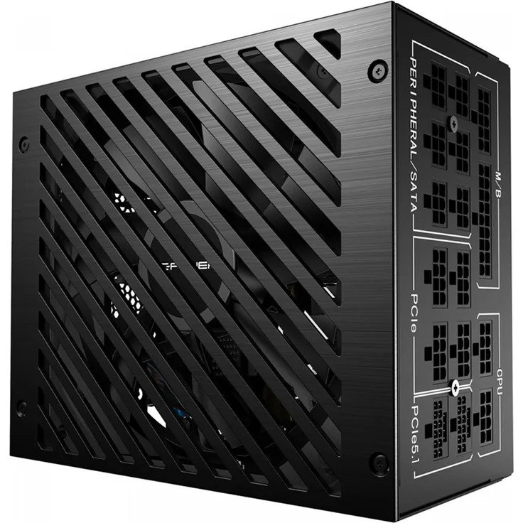 LC-Power LC1000P V3.1 Platinum-Serie, 1000W PC-Netzteil mit modularem Kabelmanagement, 80 PLUS Platinum-Zertifikat, Schwarz