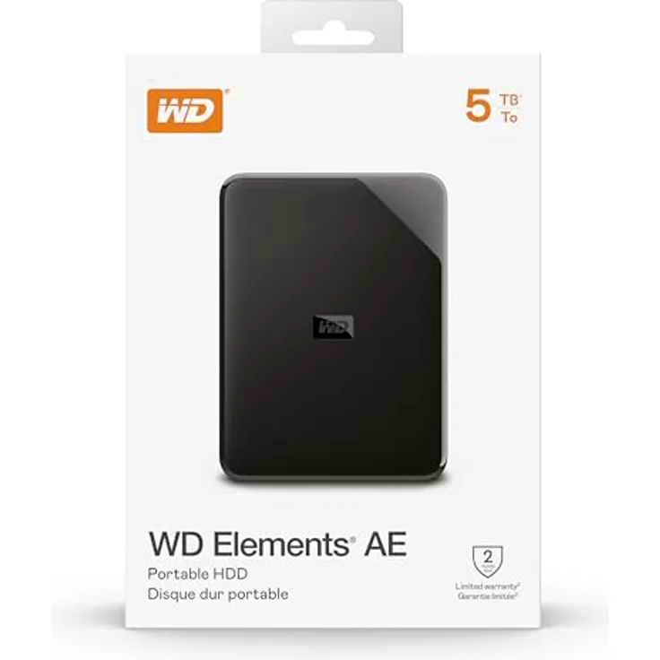 Western Digital WD Elements AE 5TB, Tragbare externe Festplatte mit USB 3.0, kompakte Bauweise und WD Backup-Software – Bild 5