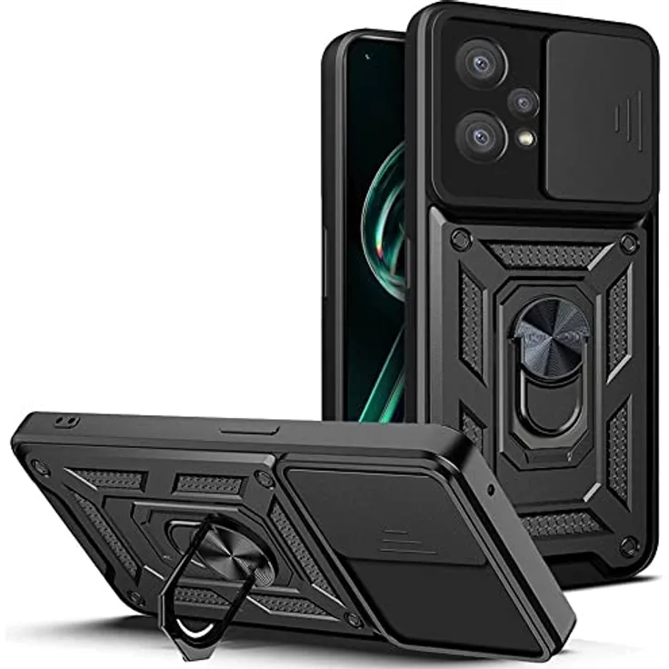 CamShield Armor Hülle kompatibel mit Samsung Galaxy S23 Ultra Case Kameraschutz Ringhülle Halter Stoßfest