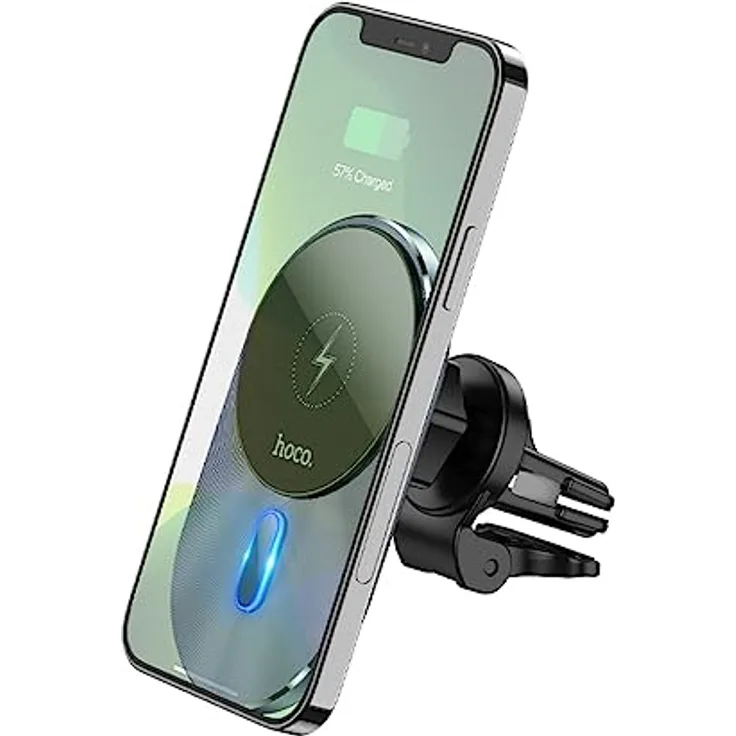 Hoco CA91 Magnetische Autohalterung für Smartphones, bis zu 15 W, Schwarz