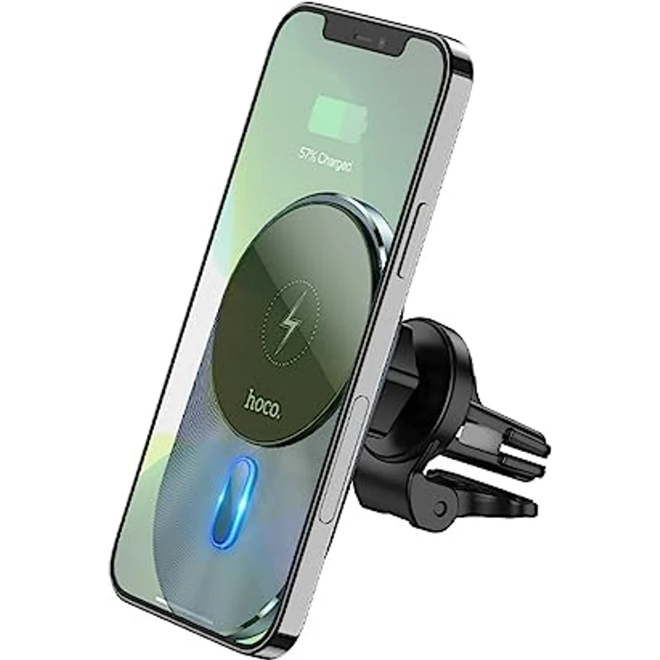 Hoco CA91 Magnetische Autohalterung für Smartphones, bis zu 15 W, Schwarz – Bild 1
