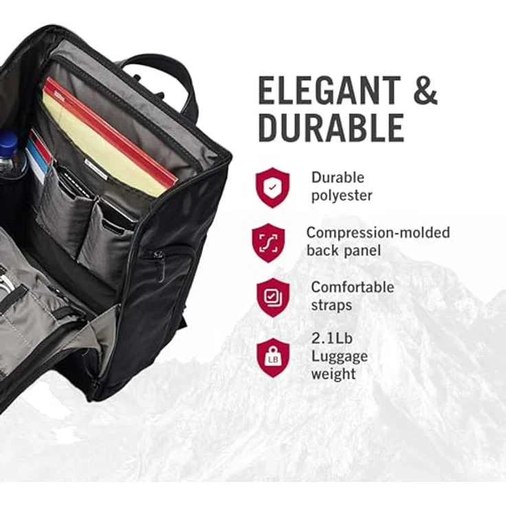 Victorinox Altmont 3.0 Fliptop Laptop Rucksack - 16 Zoll Unisex Damen/Herren - Schwarz – Bild 3