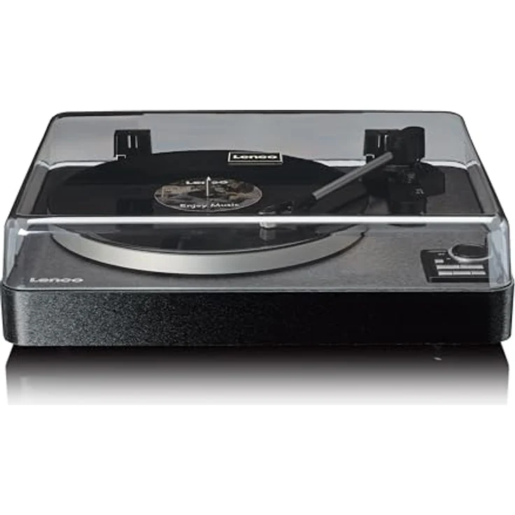 Lenco LBTA-165BK Vollautomatischer Plattenspieler - Bluetooth 5.3 - Holzgehäuse - Metall-Plattenteller & AT3600L Tonabnehmer - Auto-Start & Auto-Return - 2 Geschwindigkeiten (33/45 U/min) - Integriert - Schwarz – Bild 2