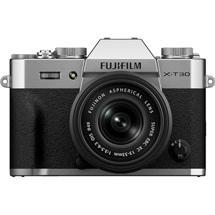 Fujifilm X-T30 III, Systemkamera mit X-Trans CMOS 4HR, 6,2K Videoaufnahme und 13-33mm OIS Kit, Silber
