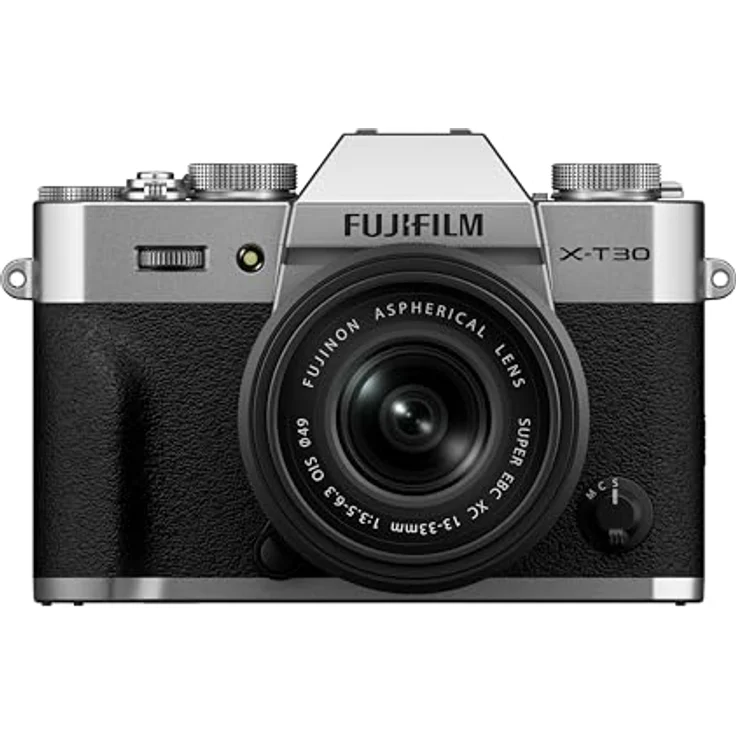 Fujifilm X-T30 III, Systemkamera mit X-Trans CMOS 4HR, 6,2K Videoaufnahme und 13-33mm OIS Kit, Silber – Bild 1