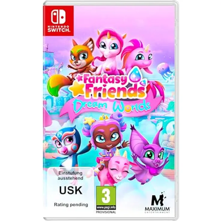 maximum entertainment uk limited Fantasy Friends: Dream Worlds [Nintendo Switch] - Supersüßes Puzzle- und Plattformspiel in 6 skurrilen Welten mit magischen Wesen