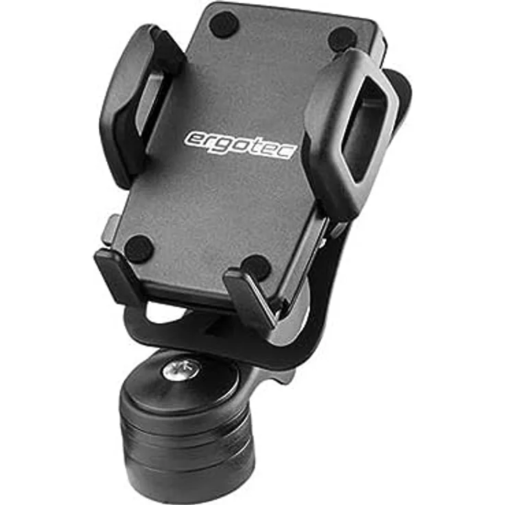 Humpert Ergotec Standard, Smartphone Halterung für Fahrräder, Schwarz - stabile Befestigung, einfache Installation, kompatibel mit vielen Smartphones