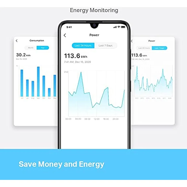 TP-Link Tapo Smart WLAN Steckdose Tapo P110 mit Energieverbrauchskontrolle, Smart Home Alexa Steckdose, funktioniert mit Alexa, Google Home, Sprachsteuerung, Fernzugriff, Mini, 2 pack – Bild 4