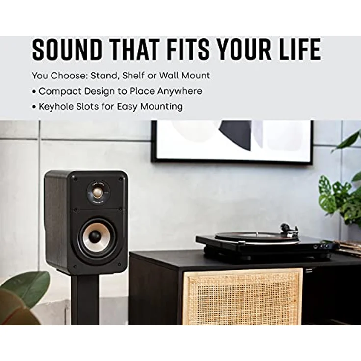 Polk Audio Signature Elite ES15 hochauflösende Regallautsprecher fürs Heimkino, Stereo Lautsprecher, Surround Boxen, Hi-Res zertifiziert, kompatibel mit Dolby Atmos und DTS:X (Paar), Weiß – Bild 3