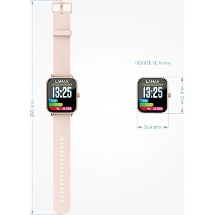 LAMAX BCool2 Play Rose Gold, Fitness-Zubehör für Kinder mit Pulsmessung und Musikwiedergabe – Bild 7