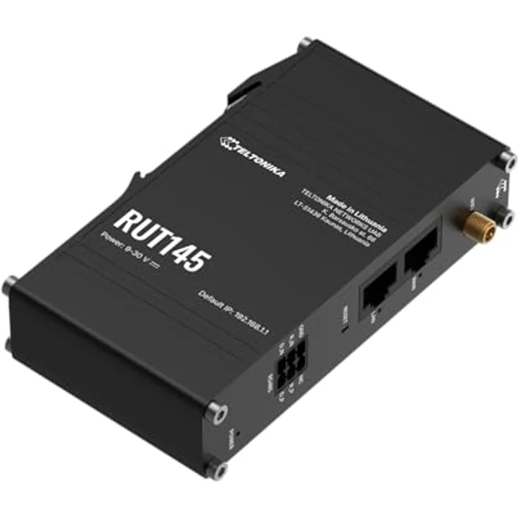 Teltonika RUT145, Router mit Wi-Fi 4 (802.11n) und RS485-Anschluss, schwarz – Bild 3