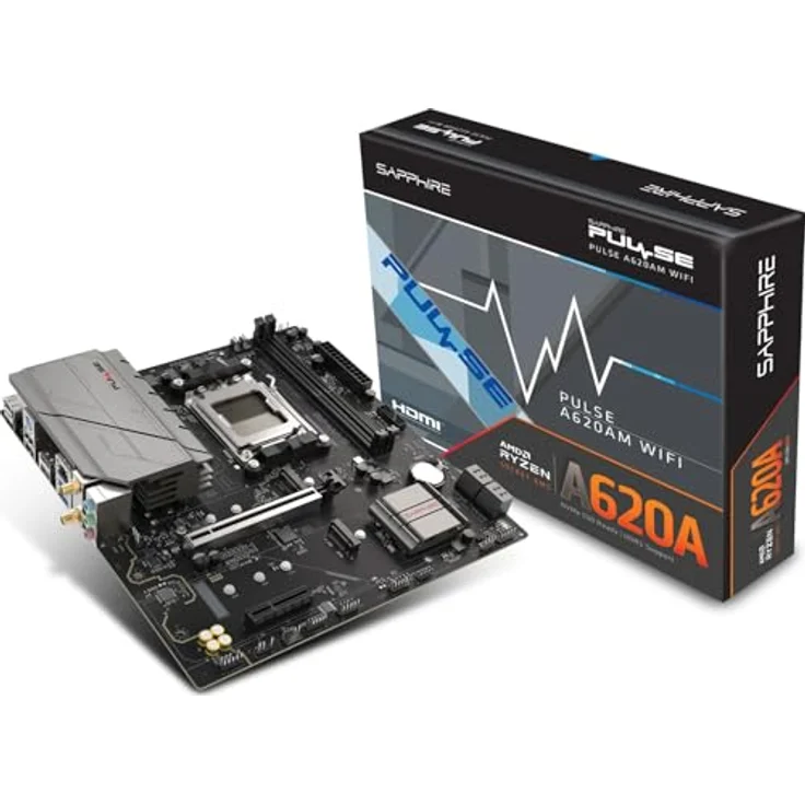 Sapphire PULSE A620AM, Micro-ATX Mainboard für AMD AM5 mit HDMI 1.4, DisplayPort 1.2 und M.2-Slots – Bild 5
