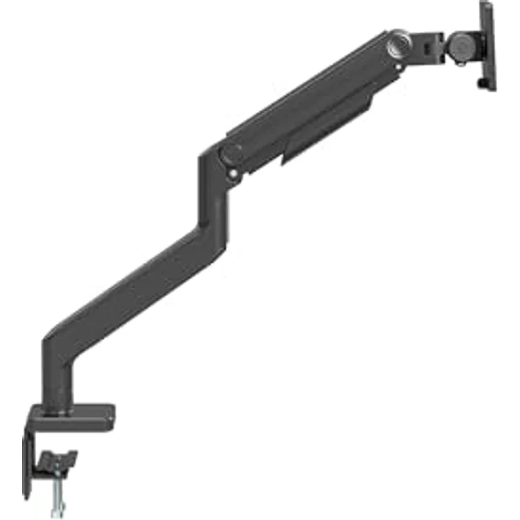 Digitus Single Monitorhalterung, Tischhalterung für 49" Monitore bis 20 kg, Schwarz, vollbeweglich mit VESA Quick-Release und Kabelmanagement – Bild 6