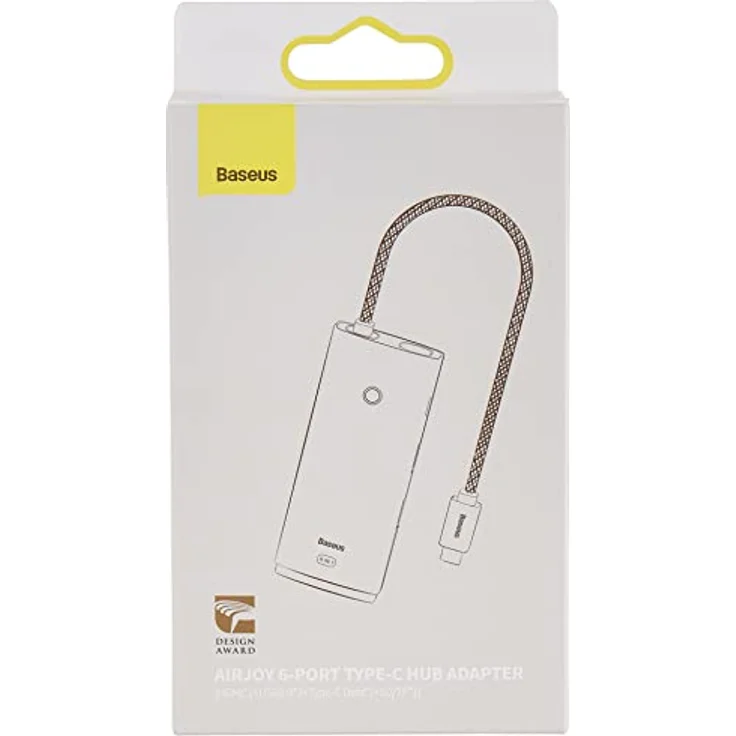 Baseus LITE Series BS-OH019 HUB Adapter Type-C 6-Port Black – Bild 2