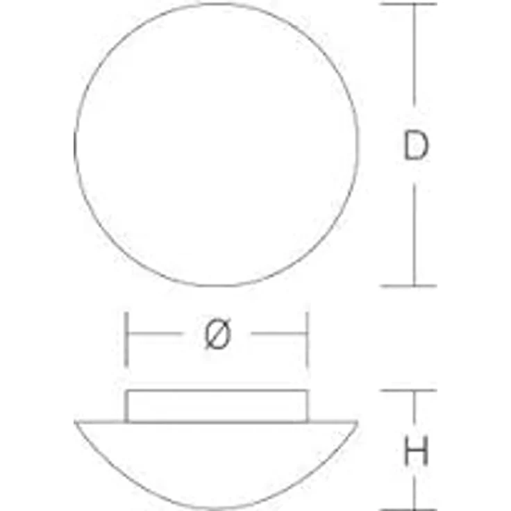 RZB ZIMMERMANN Deckenleuchte, SERIE FLAT-BASIC, 1 x E27/100W, kunststoff/silber - Preisvergleich – Bild 3