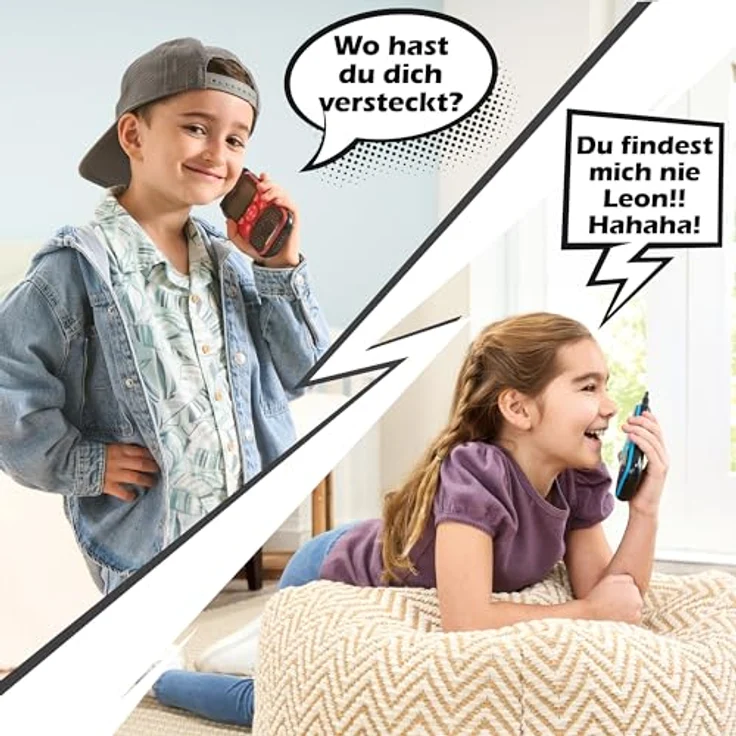 Vtech® Walkie Talkie KidiTalkie Explorer, (Set, 2-St), mit Taschenlampe, lustigen Stimmverzerreffekten, LCD-Bildschirm – Bild 4