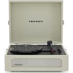 Crosley Voyager Plattenspieler mit 2 Lautsprecher, Bluetooth In & Out und AUX - 3 Speed Retro Schallplattenspieler - Für 7", 10" und 12" Vinyl - Tragbar mit Integriertem Koffer - Dune